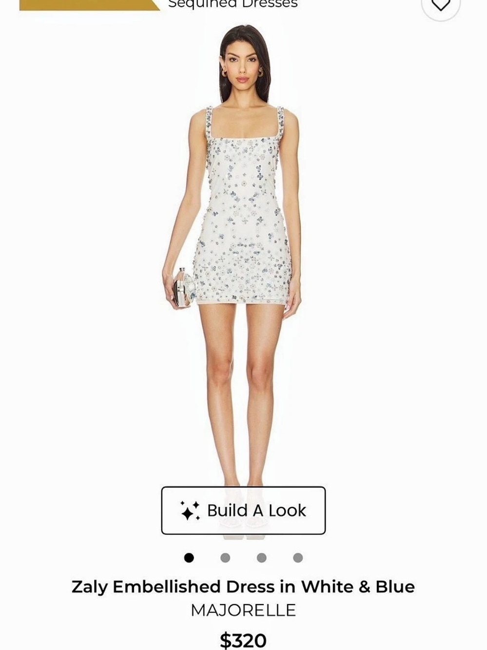 Majorelle Zaly Embellished Dress Floral Mini